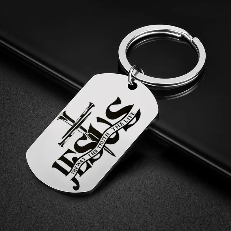 Jesus Cross Keychain