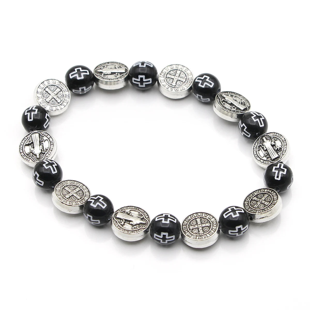 Saint Benedict Cross Bead Bracelet