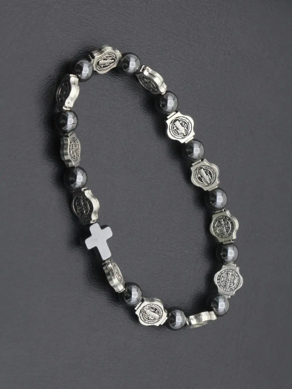 Saint Benedict Medal Bead Bracelet
