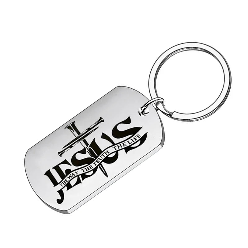 Jesus Cross Keychain