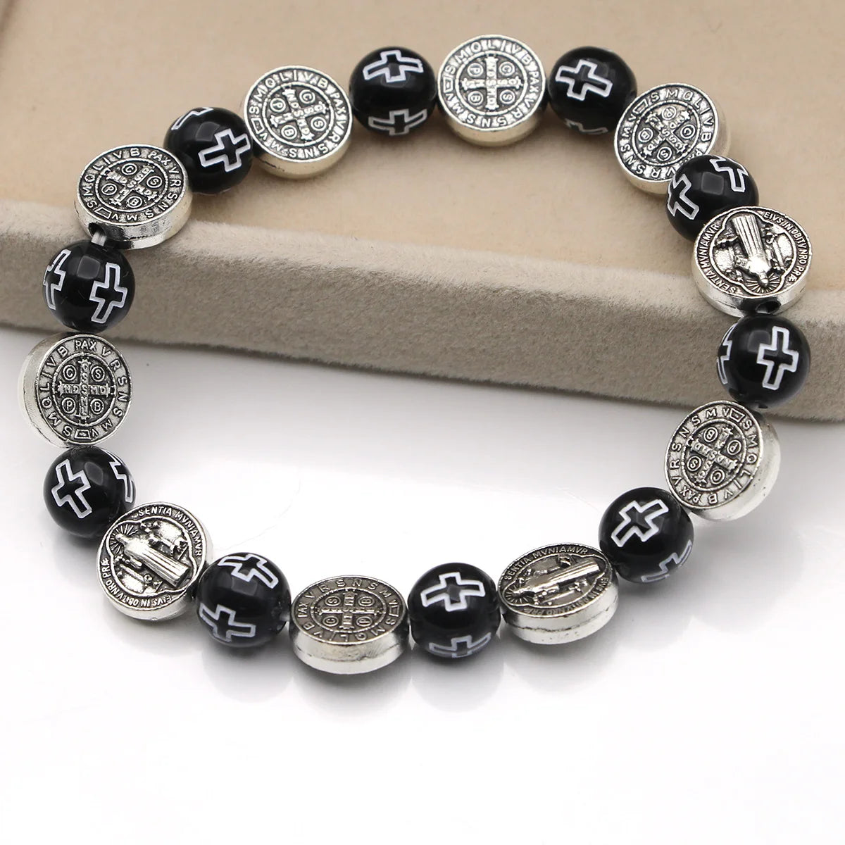 Saint Benedict Cross Bead Bracelet