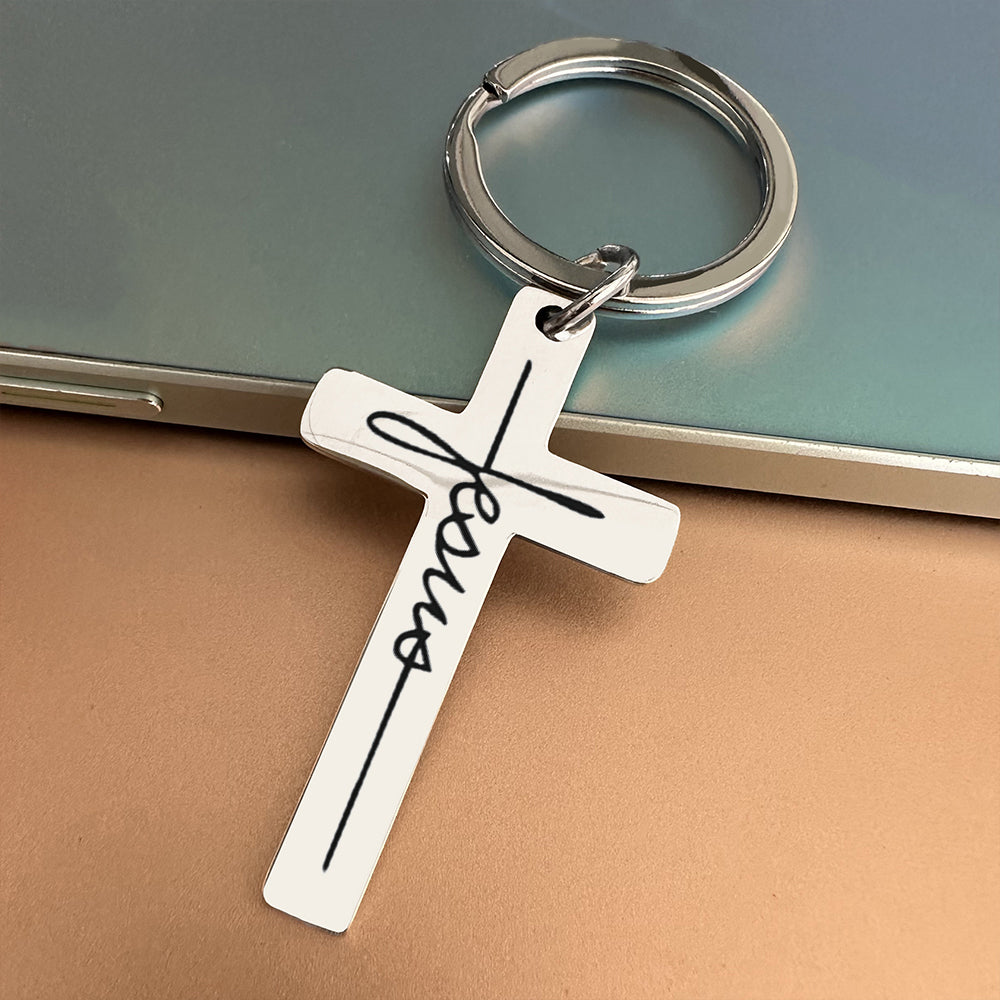 Jesus Cross Keychain
