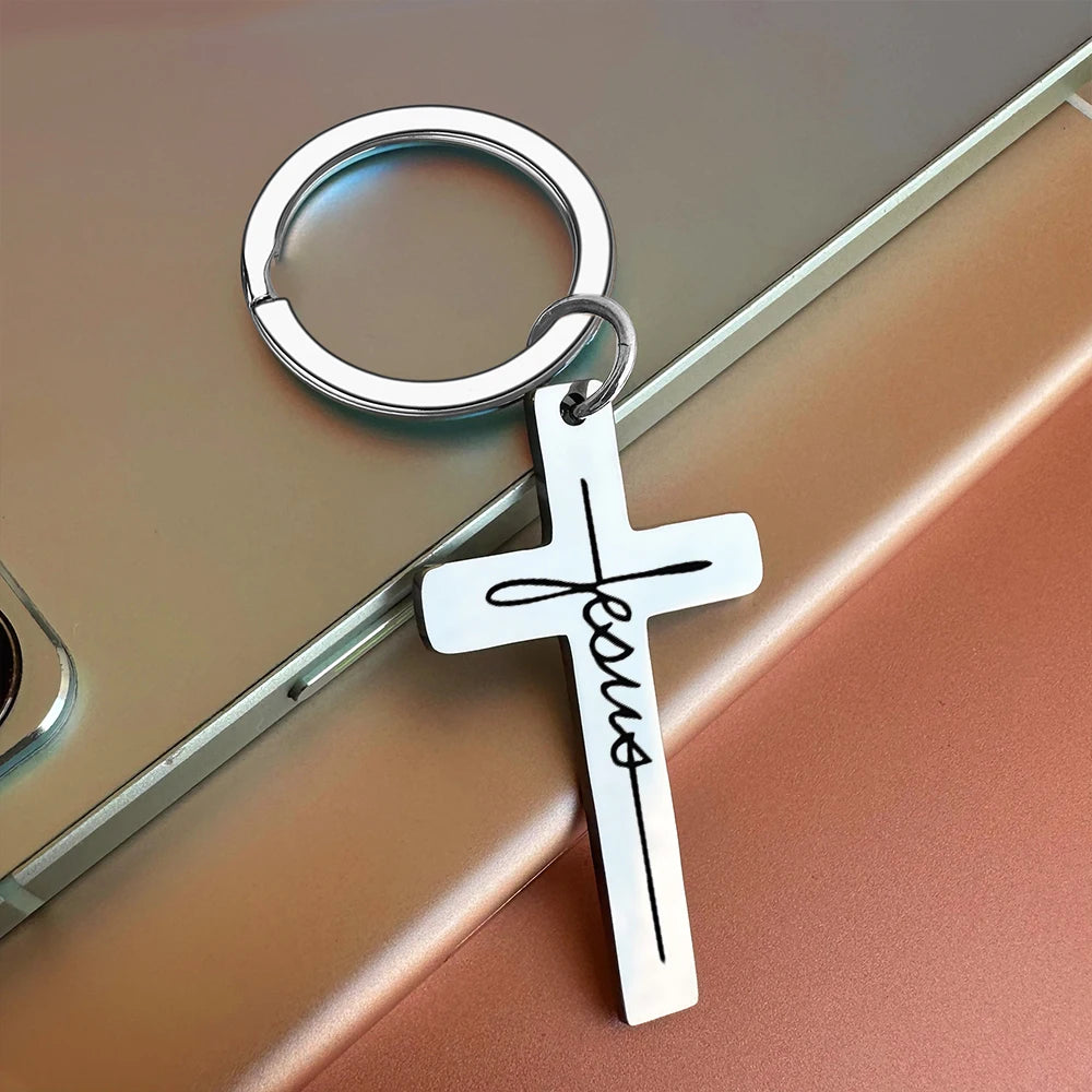 Jesus Cross Keychain