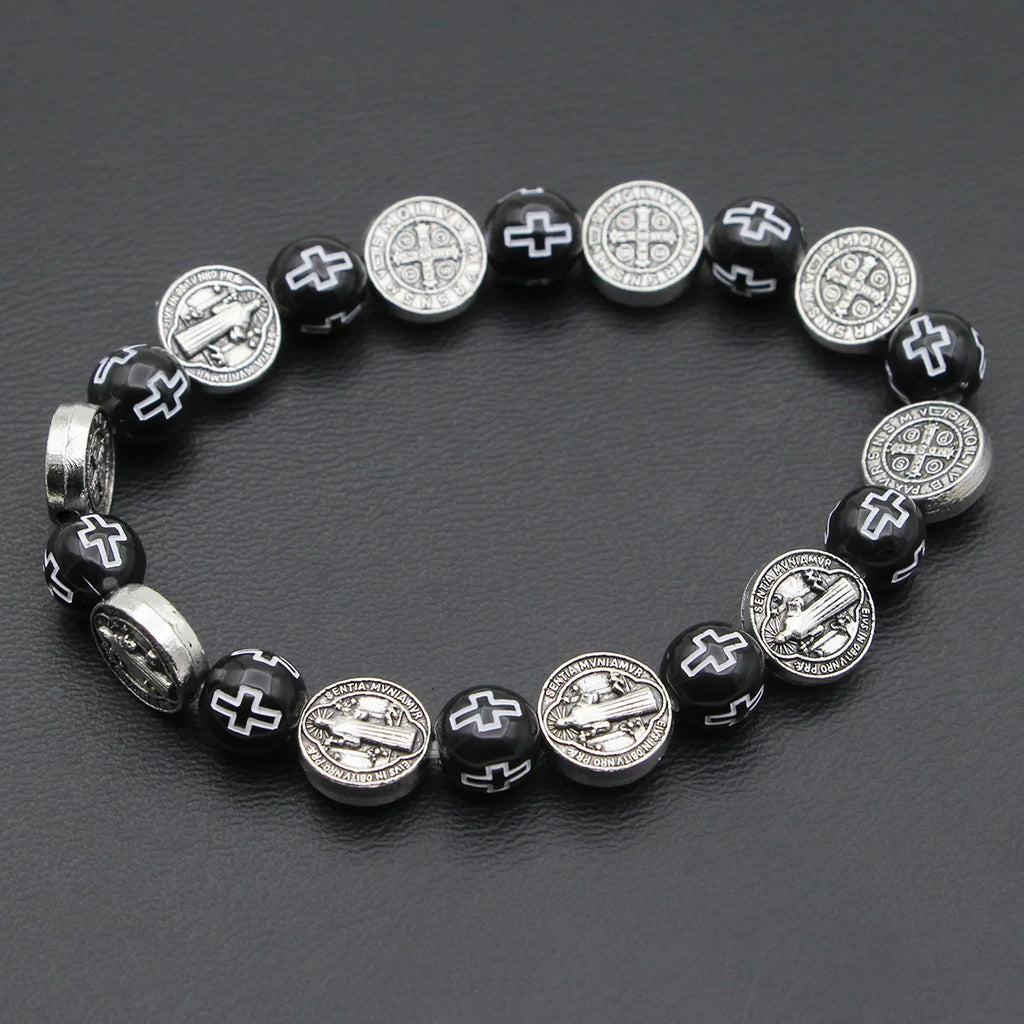 Saint Benedict Cross Bead Bracelet