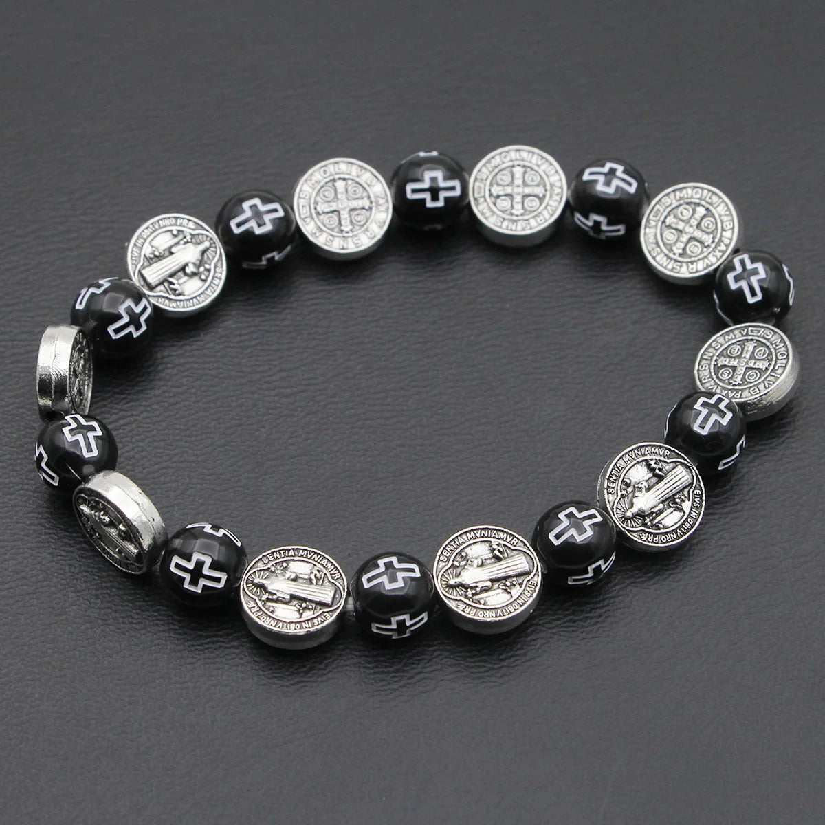 Saint Benedict Cross Bead Bracelet