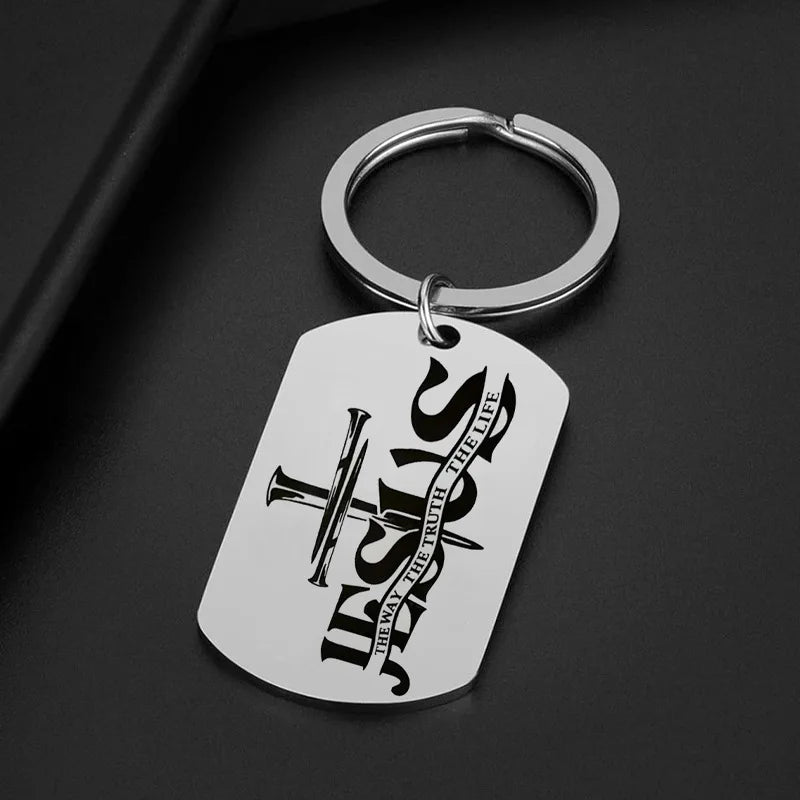 Jesus Cross Keychain