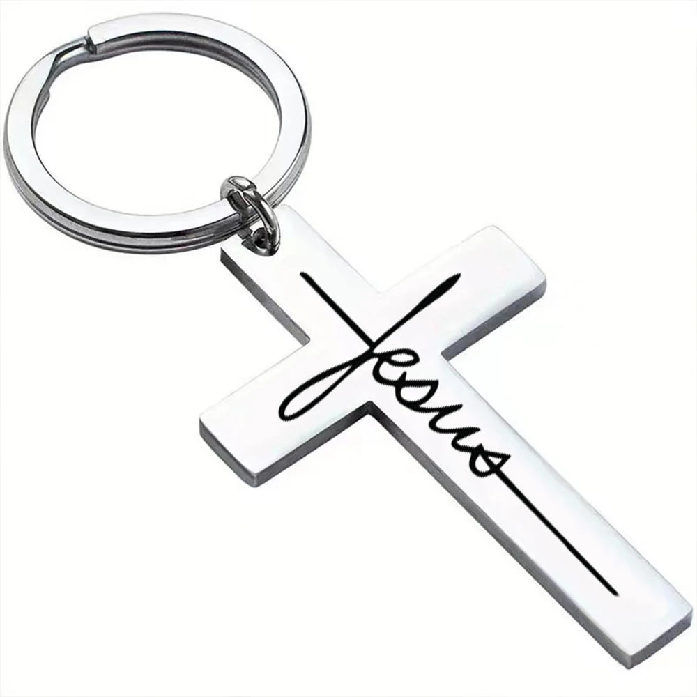 Jesus Cross Keychain