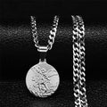 Saint Michael Coin Necklace