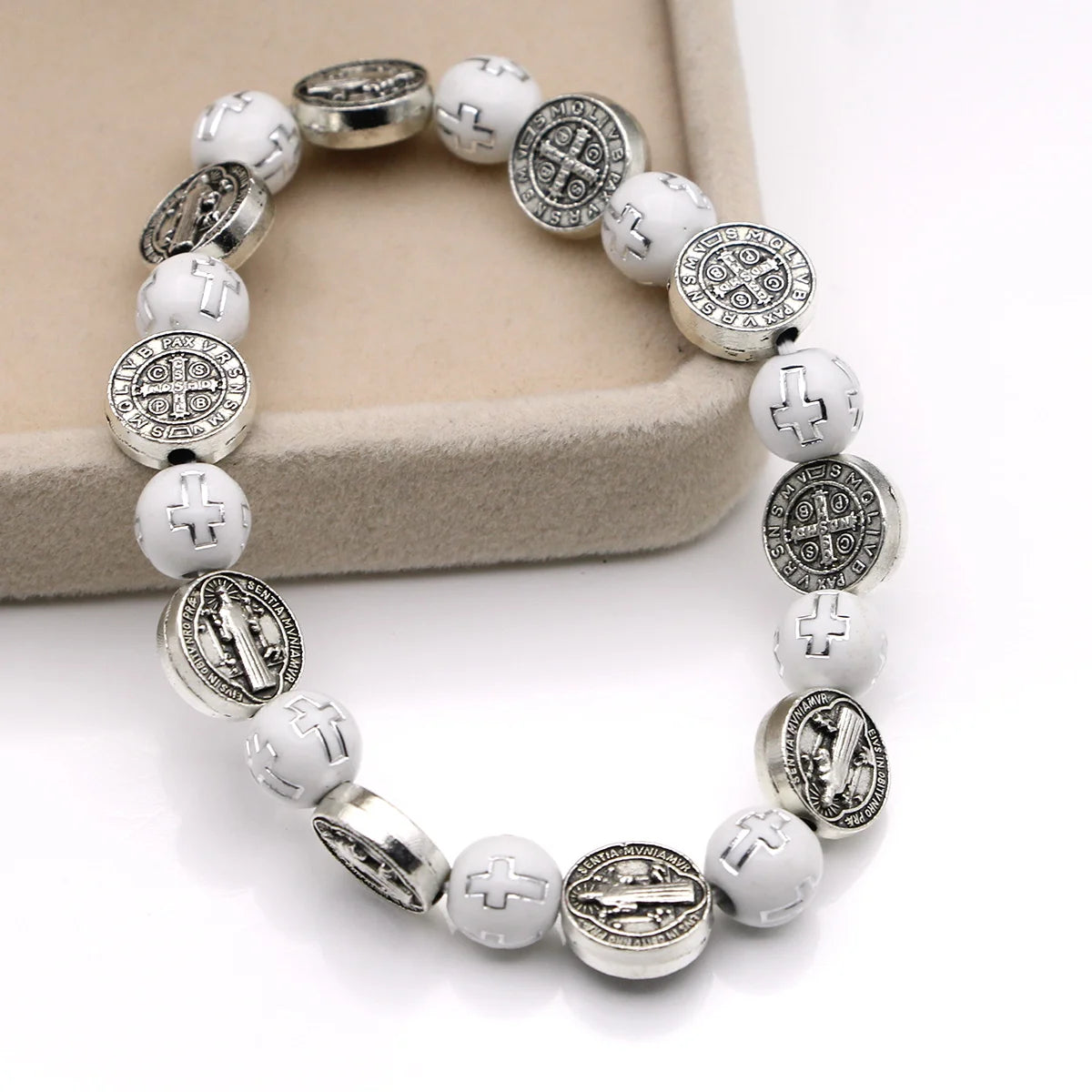 Saint Benedict Cross Bead Bracelet