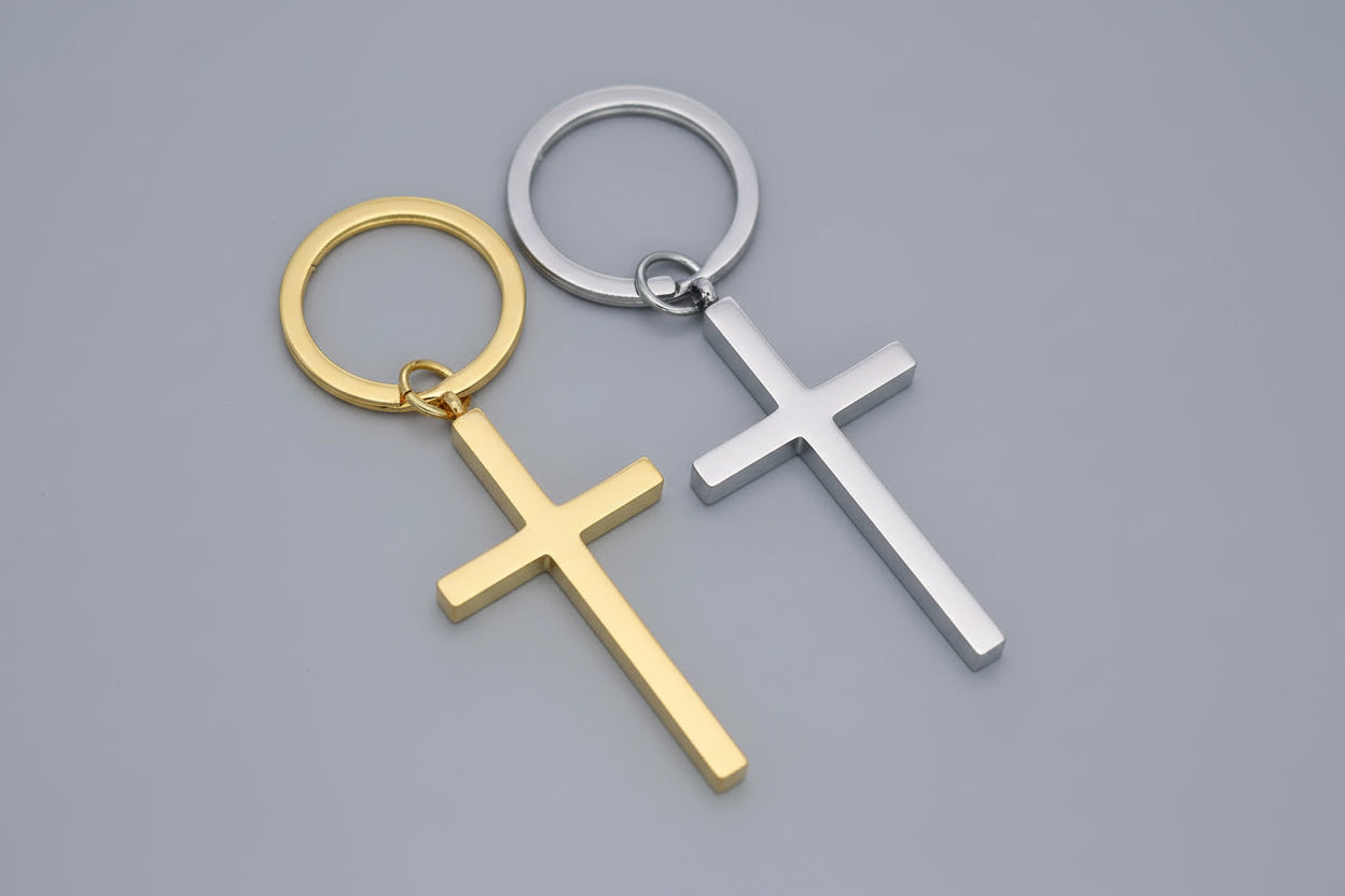 Simple Cross Keychain